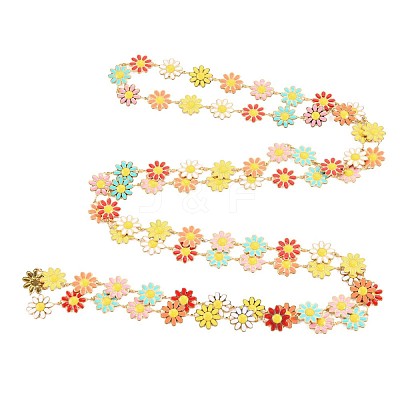 Ion Plating(IP) 304 Stainless Steel Sunflower Link Chains STAS-N092-02LG-1