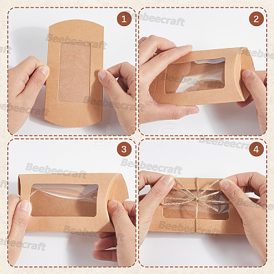 30Pcs Paper Pillow Candy Boxes CON-BBC0001-12-1