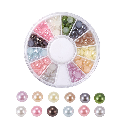ABS Plastic Cabochons OACR-X0006-09-5mm-1