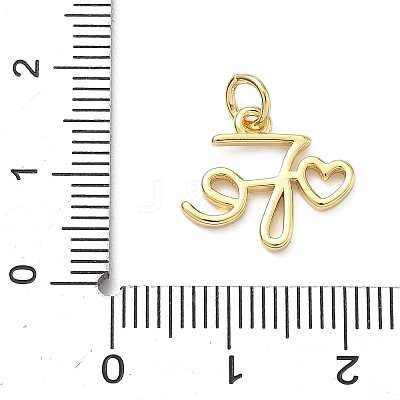 Brass Pendants KK-C156-25G-1