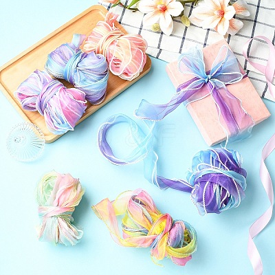 20M 2 Colors Polyester Gauze Ribbon OCOR-YW0001-20A-1