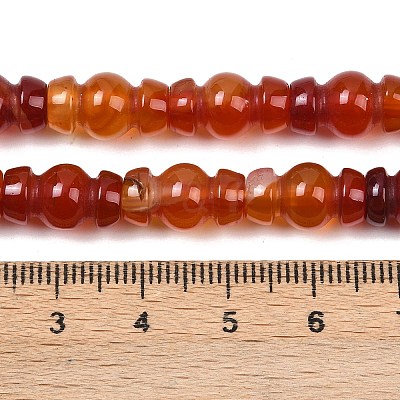 Natural Red Agate(Dyed & Heated) Beads Strands G-P595-B02-01-1