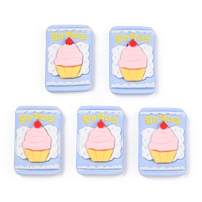 Opaque Resin Imitation Food Cabochons CRES-YWC0002-01E-1