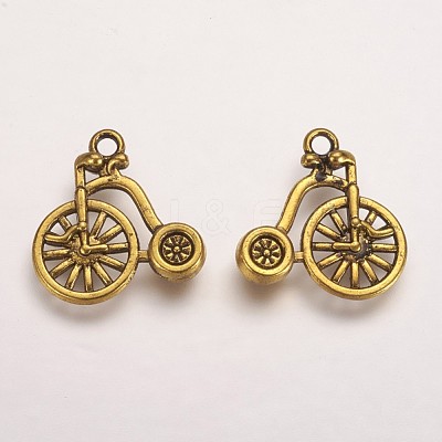 Tibetan Style Alloy Pendants TIBEP-0734-G-LF-1