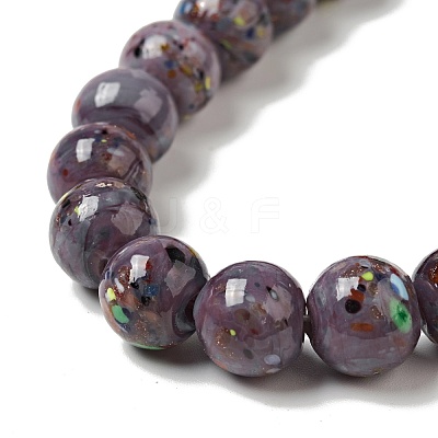 Handmade Lampwork Beads Strand LAMP-C008-02-1