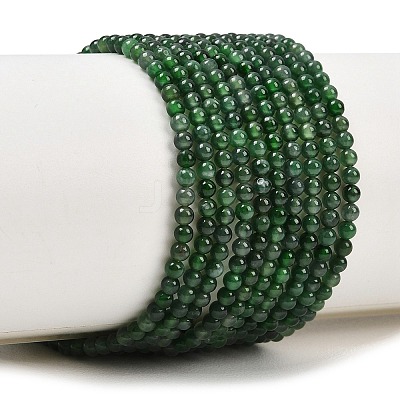 Natural Jadeite Beads Strands G-B175-B01-2mm-1