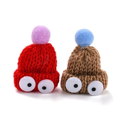 Christmas Theme Handmade Wool Woven Hat Decoration WOVE-K002-01-1