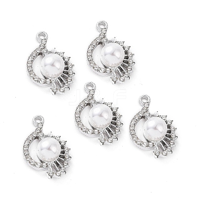 Alloy Rhinestone Pendants ALRI-C008-59P-1