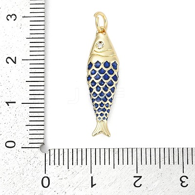 Brass with Cubic Zirconia Pendants X-KK-G522-43G-01-1