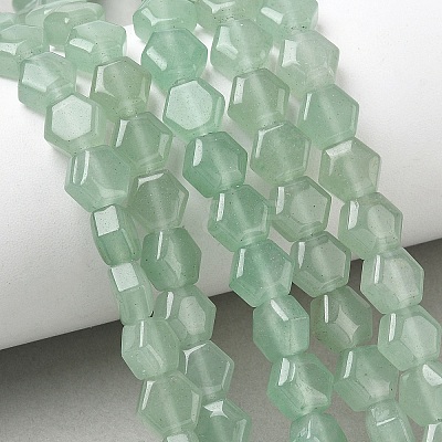 Natural Green Aventurine Beads Strands G-G463-A02-8x9mm-1