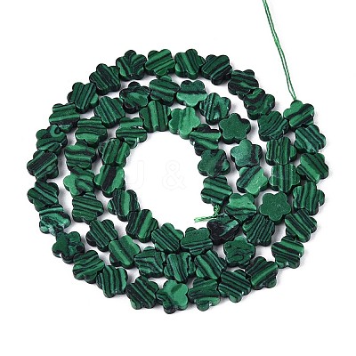 Synthetic Malachite Beads Strands G-N257-24A-06-1