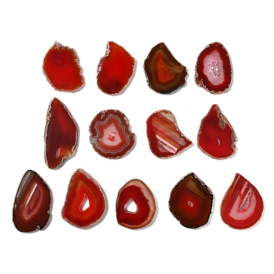Natural Druzy Agate(Dyed & Heated) Big Pendants G-F646-02K-1