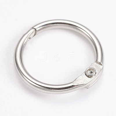 Iron Loose Leaf Book Binder Hinged Rings IFIN-WH0015-01-20mm-1