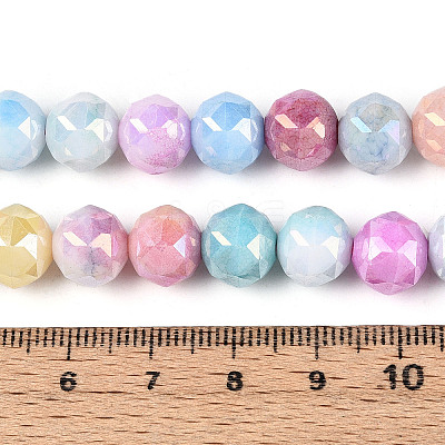 Anti-Tarnish Electroplate Glass Beads Strands X-GLAA-N010-10mm-02-1