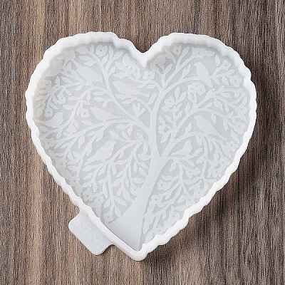 Tree of Life Pattern DIY Cup Mat Silicone Molds DIY-A046-06A-1