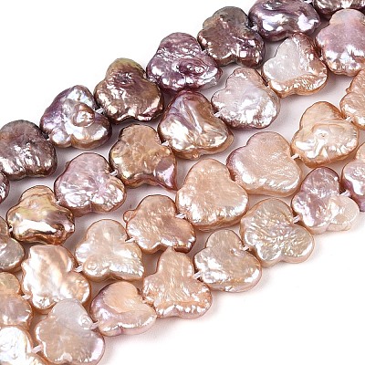 Natural Baroque Keshi Pearl Beads Strands PEAR-N020-P41-02B-1