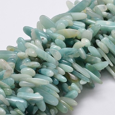Natural Amazonite Nuggets Beads Strands G-E271-19-1