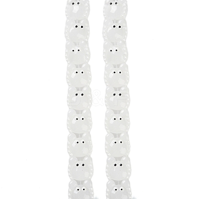 Transparent Glass Beads Strands LAMP-L078-010I-1