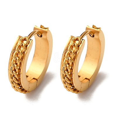 304 Stainless Steel Hoop Earrings EJEW-D331-16G-1