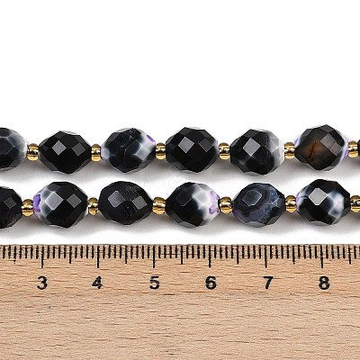 Dyed & Heated Natural Fire Crackle Agate Beads Strands G-N342-149I-21-1