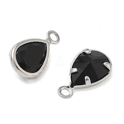 Brass Pave Cubic Zirconia Charms CU-CBABEB3-04P-01-1