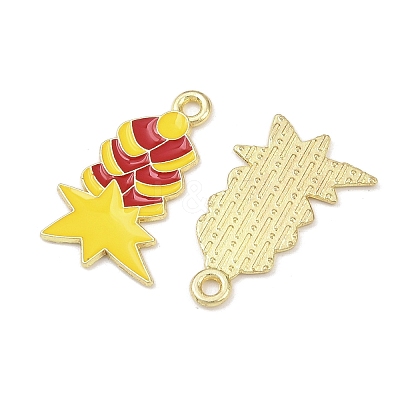 New Year's Day Alloy Enamel Pendants FIND-I067-03G-04-1