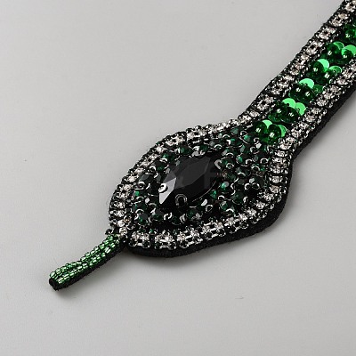 Snake Computerized Embroidery Cloth Iron on/Sew on Patches PATC-WH0002-067A-1
