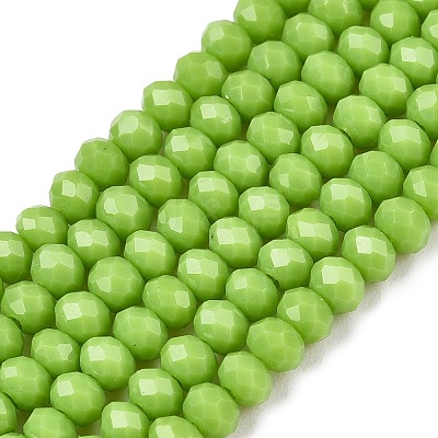Opaque Solid Color Imitation Jade Glass Beads Strands EGLA-A044-P2mm-D30-1