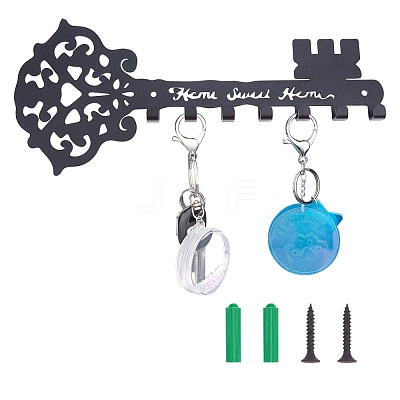 Iron Wall Mounted Hook Hangers AJEW-WH0188-70-1