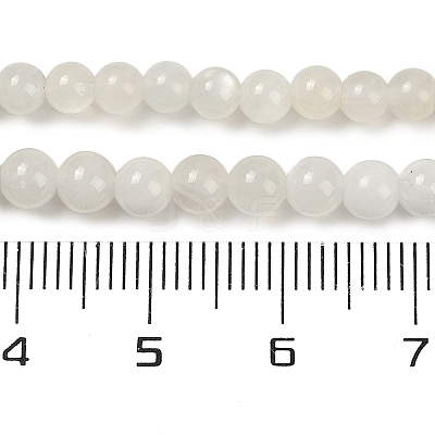 Natural White Moonstone Beads Strands G-D294-4mm-02-1