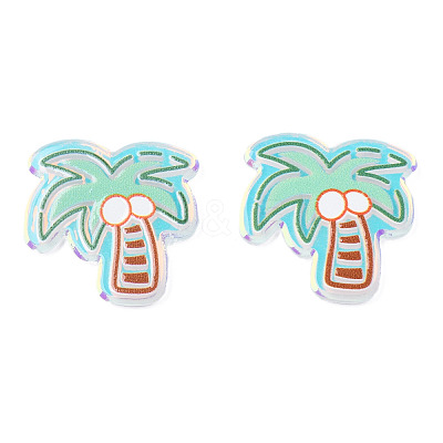Transparent Printed Acrylic Cabochons TACR-N016-29-1