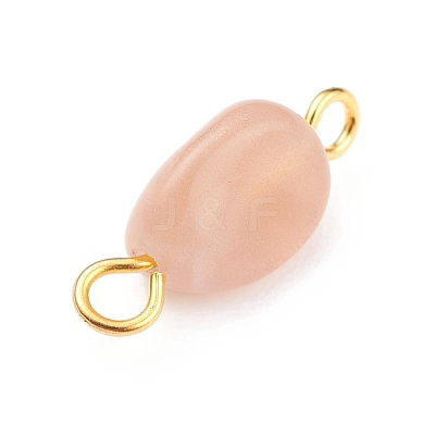 Natural Moonstone Links Connectors PALLOY-JF01073-05-1