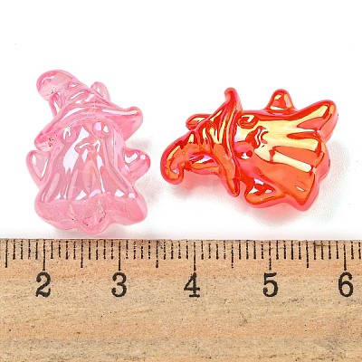 10Pcs Halloween Themed UV Plating Acrylic Beads OACR-L017-08A-1