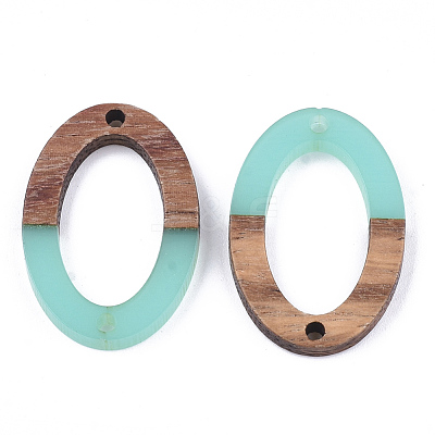 Resin & Walnut Wood Links connectors RESI-S367-08I-1