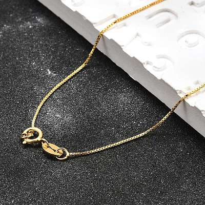 Sterling Silver Box Chain Necklaces X-STER-M086-03B-1