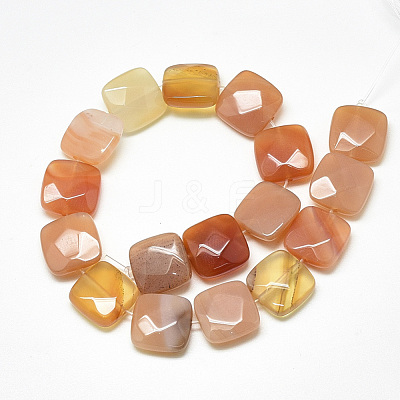 Natural Red Agate Beads Strands G-S357-D02-09-1