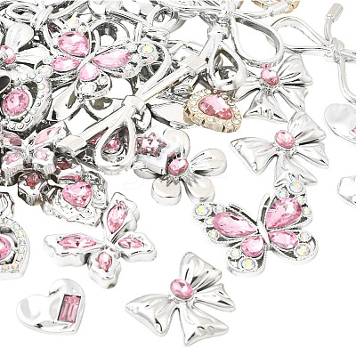 72Pcs 18 Styles Resin Rhinestone Cabochons FIND-SP0004-44-1