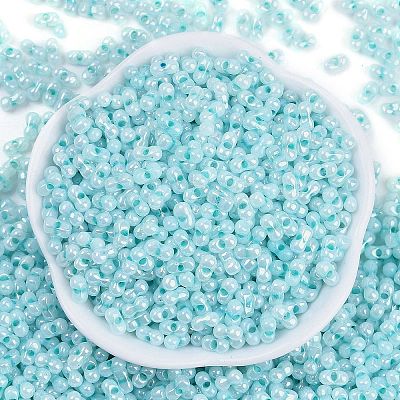 Opaque Colours Luster Glass Seed Beads X1-SEED-K010-04E-1