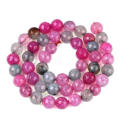 Natural Fire Crackle Agate Beads G-Q606-42A-03-1