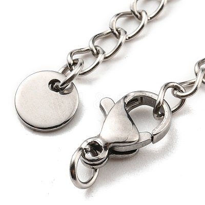 Tarnish Resistant 304 Stainless Steel Curb Chain Extender X-STAS-G310-04P-1
