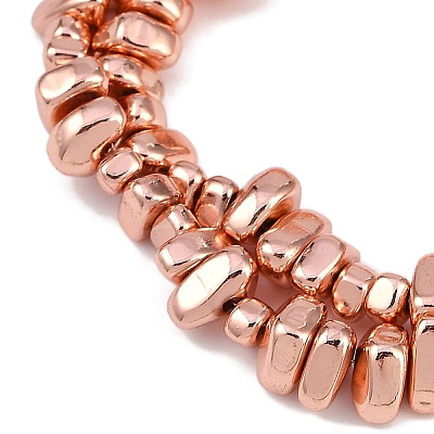 Electroplated Synthetic Non-magnetic Hematite Beads Strands G-I364-B01-RG-1