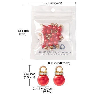 ABS Plastic Charms KY-YW0001-24C-1