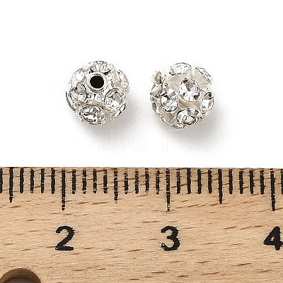 6mm Brass Rhinestone Beads X1-KK-S519-01A-02S-1