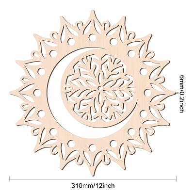 Laser Cut Wooden Wall Sculpture WOOD-WH0105-008-1