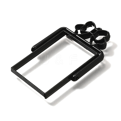 Alloy Open Back Bezel Pendants PALLOY-I223-10EB-1