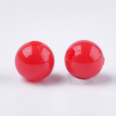 Opaque Plastic Beads KY-T005-6mm-604-1