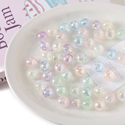 Opaque Acrylic Beads OACR-F010-19-1