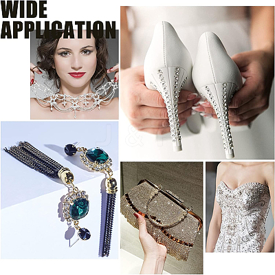 1 Roll Electrophoresis Iron Rhinestone Strass Chains CHC-GF0001-06D-1