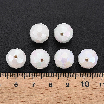 Opaque Acrylic Beads TACR-S154-10F-09-1