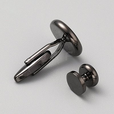 Brass Cufflinks for Men KK-WH20014-01B-1